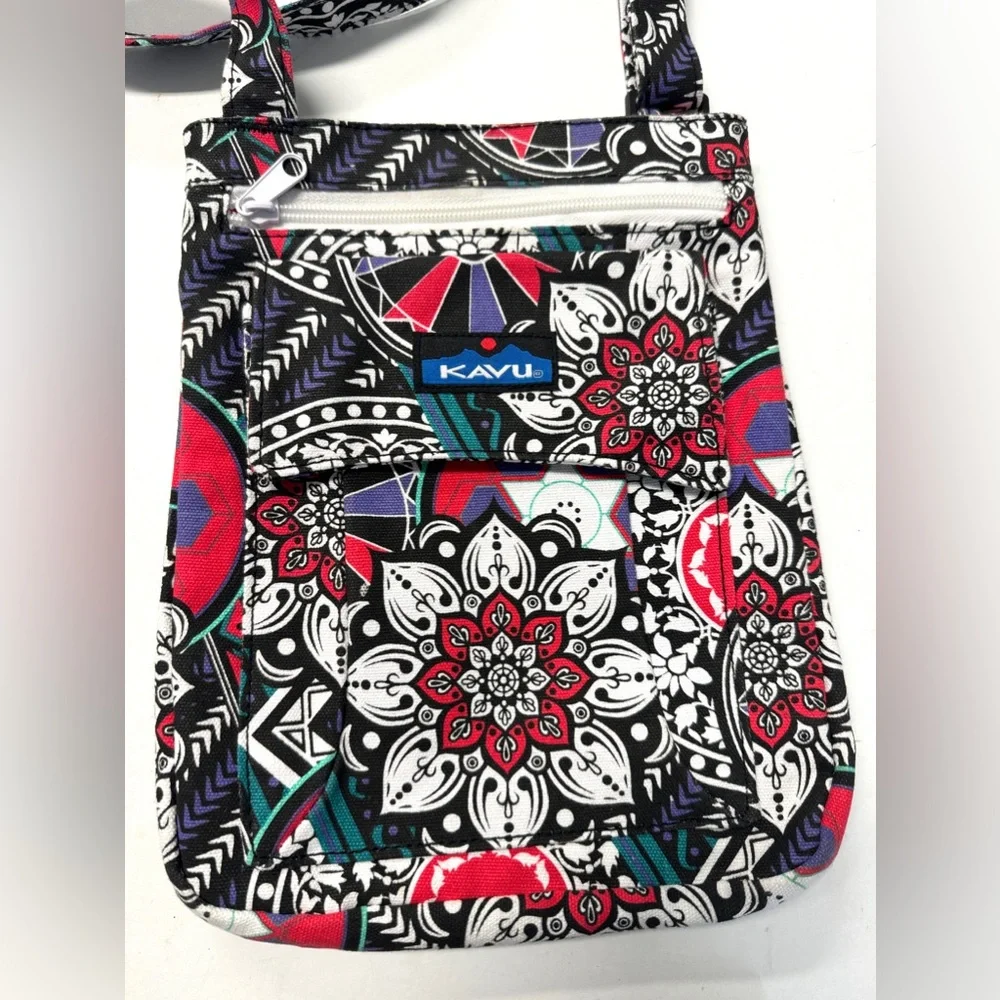 KAVU Crossbody Red,White & Black Bag & Wallet